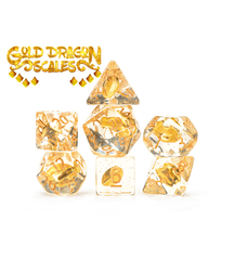 Inclusion Dice - Gold Dragon Scales